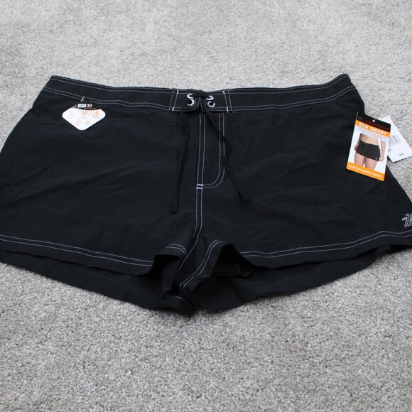 Zeroxposur Shorts NWT Womens 2XL XXL Black Sun Smart Stretch Woven Quick Dry - Picture 2 of 14